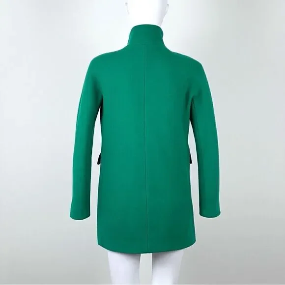 J. Crew Kelly Green Stadium Cloth Wool Coat - Picture 8 of 16